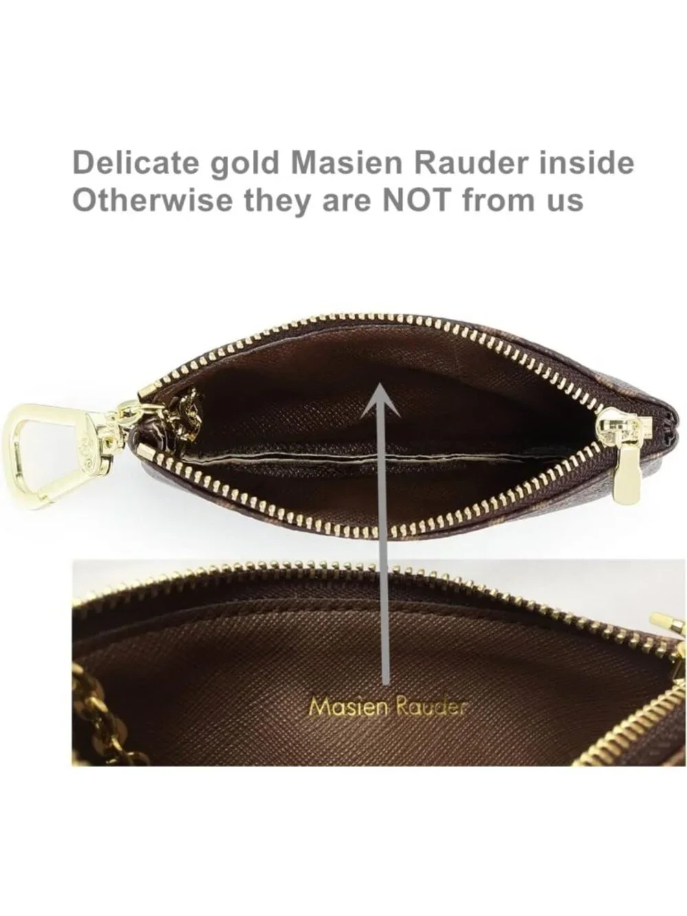Luxury Mini Coin Purse Wallet | Zip Key Chain Pouch for Cards & Cash - Unisex